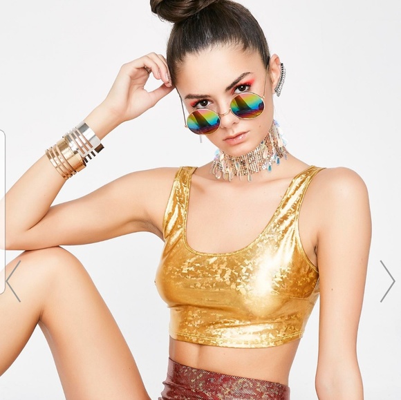 Dollskill  golden two piece set - Picture 3 of 8